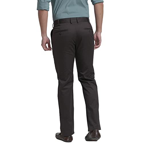 Park Avenue Fancy Brown Trouser (Size: 32)-PMTA07069-O9