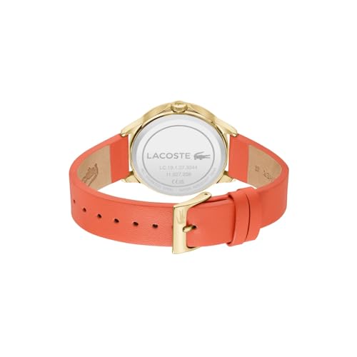 Lacoste Skyhook Qtz Multifunction Pink Round Dial Women's Watch|Leather Material|Multi Color Band - 2001338