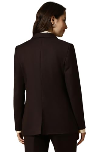 Allen Solly Women's Blazer (AHBZERGPC09595_Brown