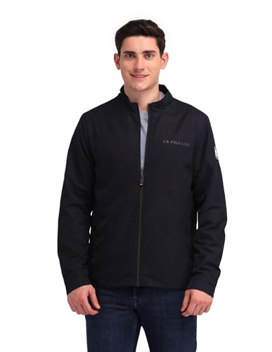 U.S. POLO ASSN. Mens Full Sleeve Transitional Jacket (USJCKS0654_NAVY_S)