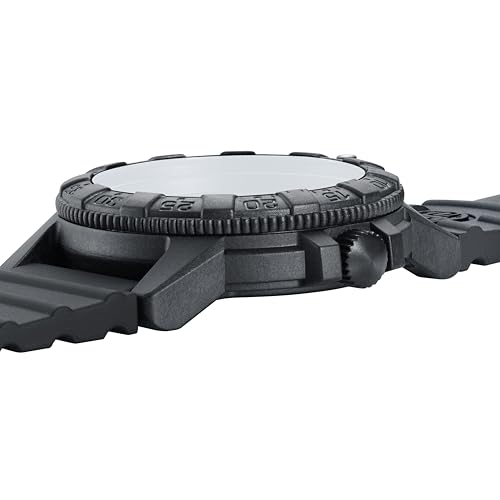Luminox - Mens Watch - Leatherback Sea Turtle 0300 Series 39 mm - X3.ZC01.BO - Mens Dive Watch - Swiss Quartz - Swiss Made - 100M Water Resistant - Hardened Mineral Crystal - CARBONOX Case - Silicone