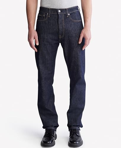 Rinse-Wash Straight Fit Mid Rise Jeans