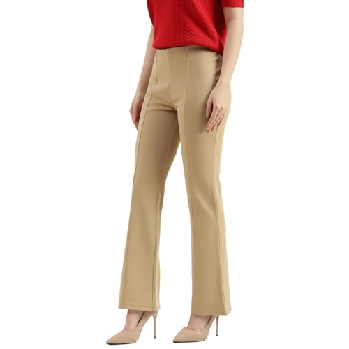 United Colors of Benetton Solid Trousers (Size: 26) - 26P3PT1E9001IDI5 Beige