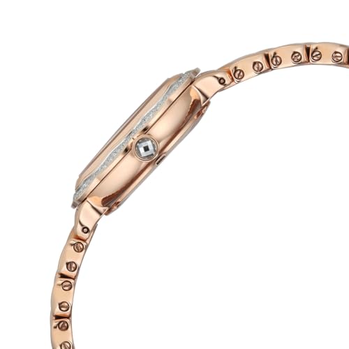 Titan Raga Paris with Love Quartz Analog 2Hands Display White/Mosaic MOP Dial Light Rose Gold Stainless Steel Strap Watch for Women - 2838WM02
