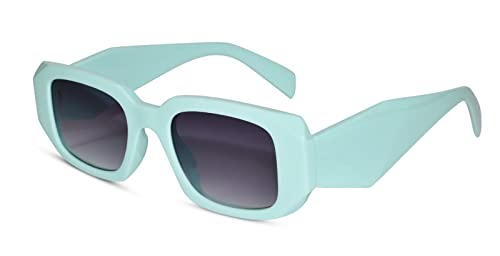 LensKandy UV Protected Stylish Trendy Branded Sunglasses for Kids (Girls) 5+ years | Rectangular Shape | Green