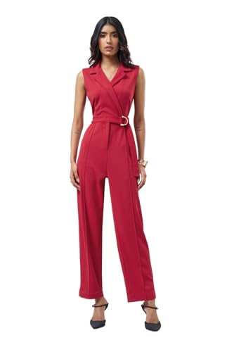 Annabelle by Pantaloons Womens Jumpsuit_SS26WWANDNJ00024V60A169_Scarlet SAGE_XS