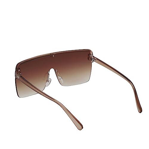 Carlton London Brown Toned UV Protected Shield Sunglasses For Women