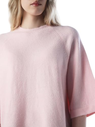 ONLY Women's Acrylic Blend Round Neck Pullover Sweater (15333199- Potpourri