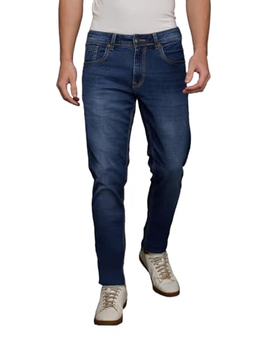 Giordano Men Blue Slim Fit Mid-Rise Stretchable Jeans