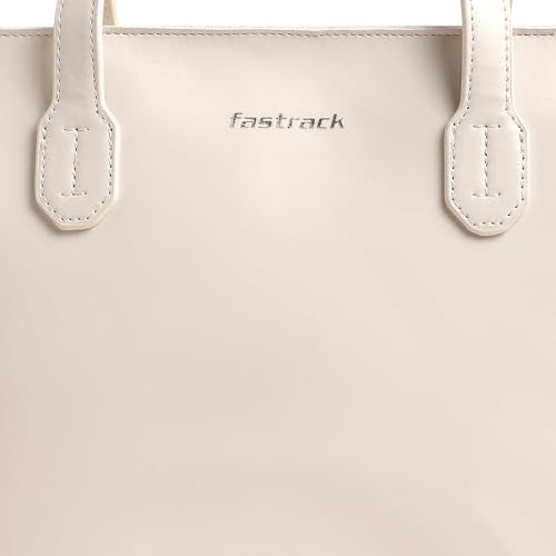 Fastrack Solid Tote Bag for Women, Girls and Ladies | Ladies Purse Handbag with Zipper Closure