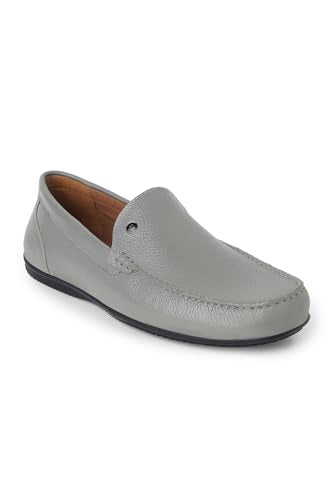 Louis Philippe Mens LPSCSMUFS00325 Grey Casual Slip-on Shoes - 43 EU (LPSCSMUFS00325)