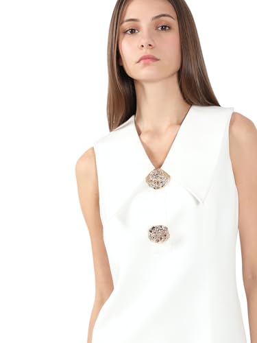 VERO MODA Women's Bodycon White Dress