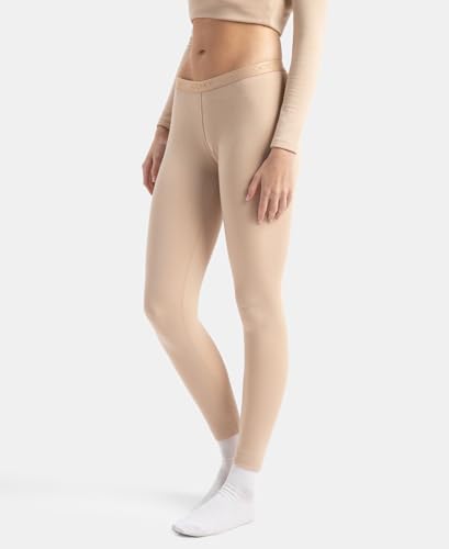 Jockey 2541 Women's Soft Touch Microfiber Elastane Stretch Fleece Fabric Thermal Leggings with StayWarm Technology_Skin_XL