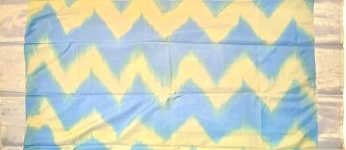 VFCollections - Pochampally Ikkat Pattu Cotton Saree with Blouse Piece For Women (VFC174-3) (VFC174)