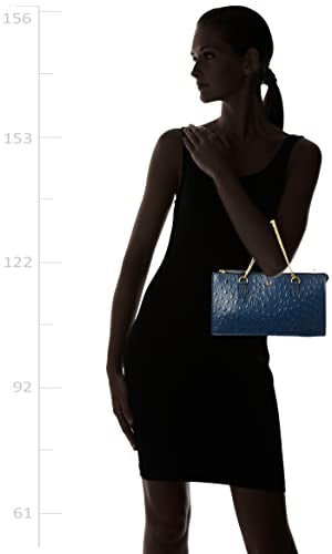 Hidesign Women Leather Clutch- Mn Blue