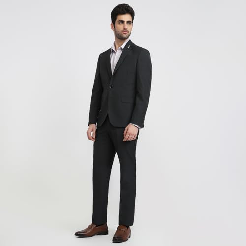 Raymond Grey Checks Pattern Men Suit