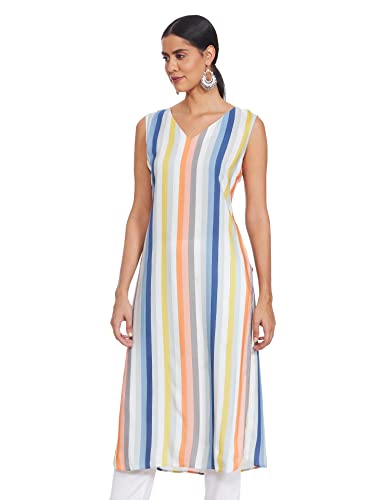 W for Woman Bright Multicolor Layered Kurta_21FEW13323-114053_XS