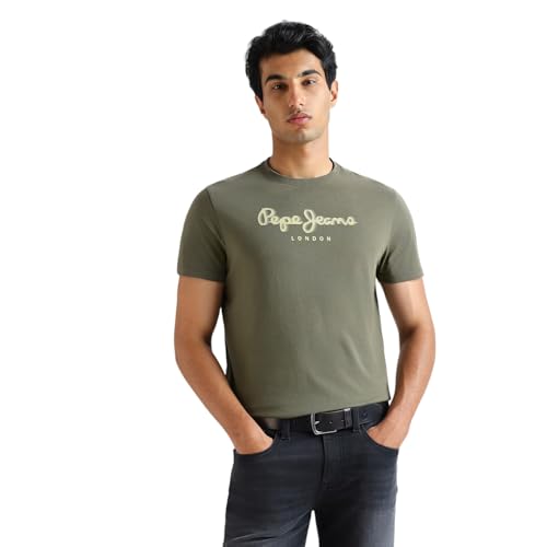 Pepe Jeans Men's Slim Fit T-Shirt (PM509881_Leaf Green