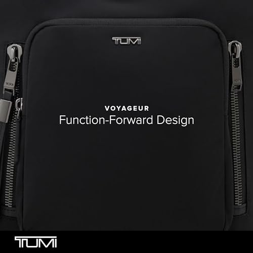 TUMI - Voyageur Tyler Crossbody - Nylon Crossbody Bag - Business, Travel Bag - Stain, Water-Resistant - Stylish Purse, Black/Gunmetal, One Size, Voyageur Tyler Crossbody
