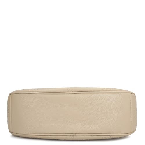 Da Milano Leather Shoulder Bag for Women - White