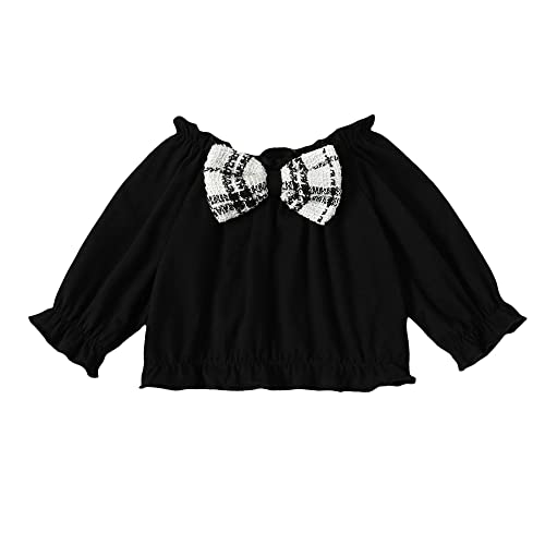 Hopscotch Polycotton Girls Graphic Printed Blouseskirt Set In Black Color For Ages 12-18 Months