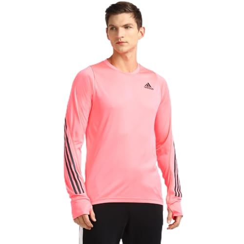 Adidas Men Run ICON LS Polyester Running T-Shirts ACIRED (L) | 4065432267861