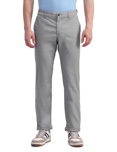 Arrow Sports Men's Regular Casual Pants (ASAITR2484_Grey