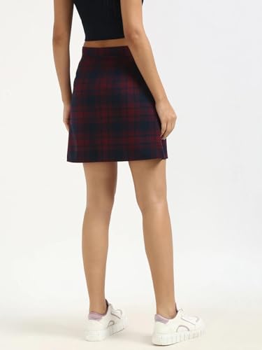 Tommy Hilfiger Flared Fit Printed Mid Rise Skirt