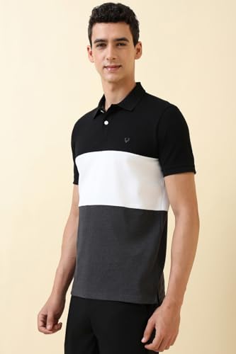 Men Multi Patterned Polo Neck T-Shirt