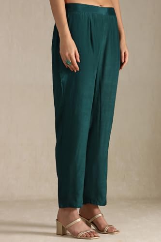 Soch Women's Viscose Crepe Salwar Suit (EWS5CD21754_Teal