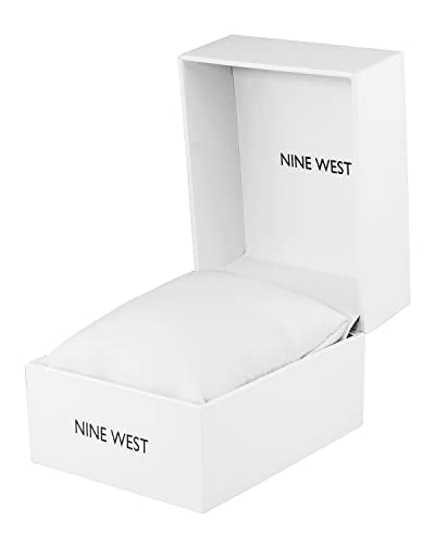 Nine West Women's Analog Watch, Silver-Tone Mesh Bracelet, Limited Movement, Mineral Crystal Lens, Two-Tone Dial