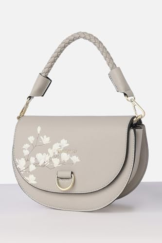 Women Grey Print Casual Handbag