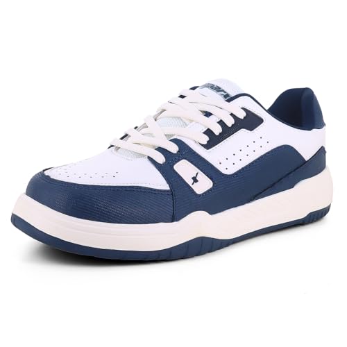 Koburg Men Pearl White Navy Blue Sports Shoes SN0934GPWNB0006