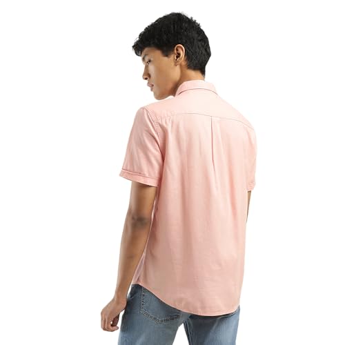 Levi's Men's Solid Slim Fit Shirt (32908-0342_Pink