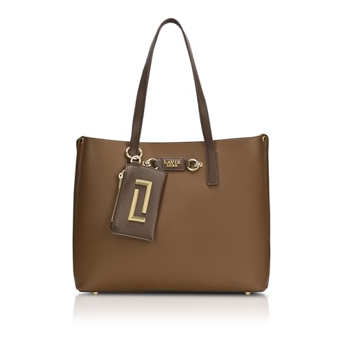 Lavie Luxe Women's Duo Chloe 3 Compartment Tote Handbag | Tote Bag For Work | Ladies Purse | Stylish Shoulder Bag | Gift For Women