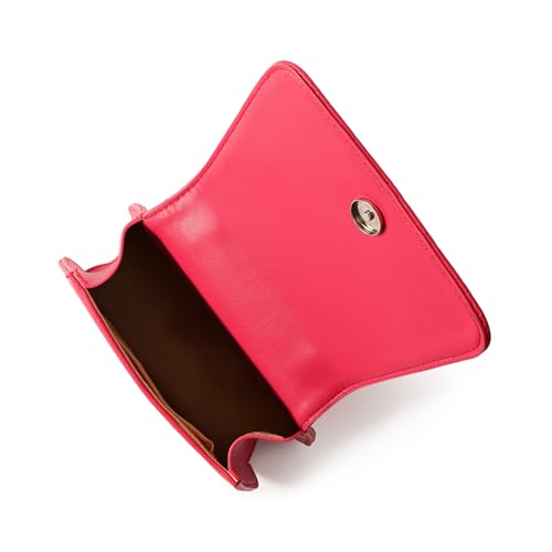 Fastrack Quilted pink Sling Bag for Women | Lightweight Crossbody with Adjustable Webbing Strap, Button Closure & Clean Stitch Detail | Everyday Carry for Casual Outings & Coffee Runs