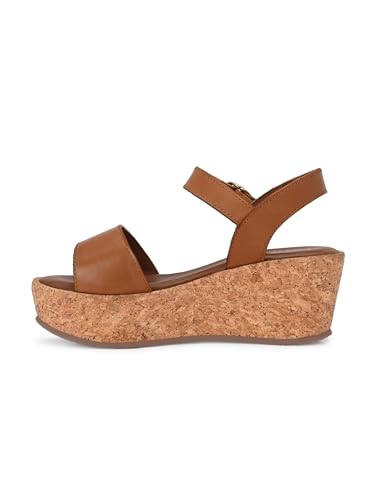 Delize Tan Light Leather women lightweight, leather, clog sandals 62641A-41