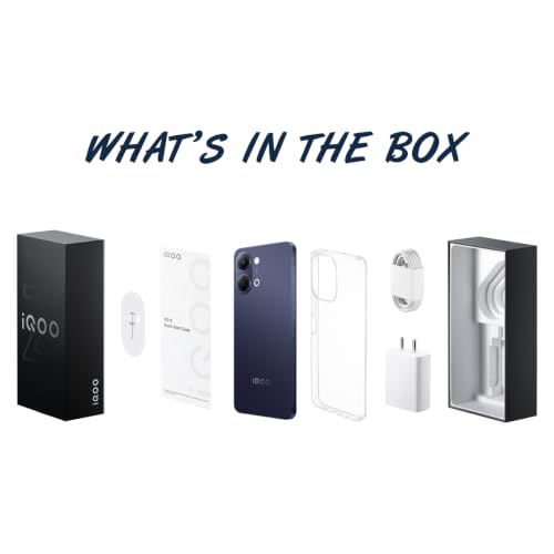 iQOO Z11 Lite 44W 5G (Midnight Blue, 6GB RAM, 256GB Storage) | 6500mAh Battery with 44W Fast Charging* | Dimensity 6300 with 579k+ AnTuTu Score* | OriginOS 6.0 with AI Creation* & Private Space*