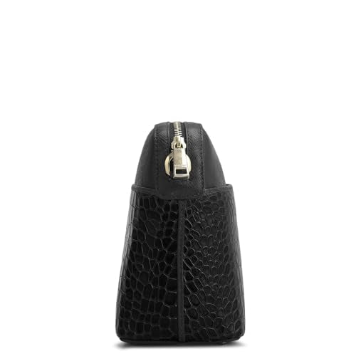 Da Milano Genuine Leather Black Sling (Small) (01915)