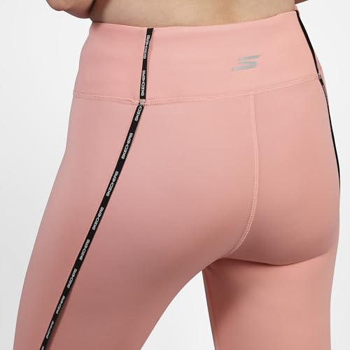 Skechers Women Branded Tape Applique Purple Leggings