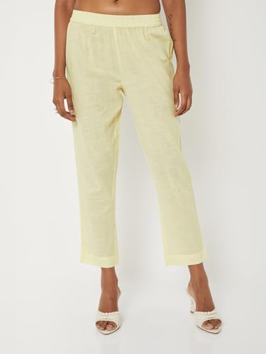 Max Women Seersucker Straight Kurta Set (Off White_XL)