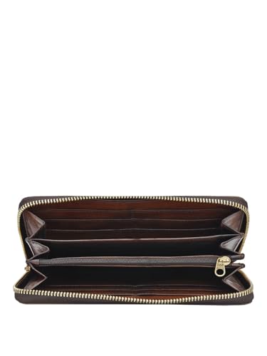 Da Milano Genuine Leather Brown Women Wallet (10191A)