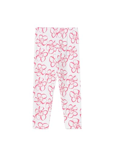 Max Girls Floral Print Leggings(Off White_2-3 Y)