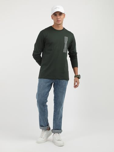 Calvin Klein Jeans Department691 Regular Fit T Shirt (K10K113589M14_Midnight Forest M)