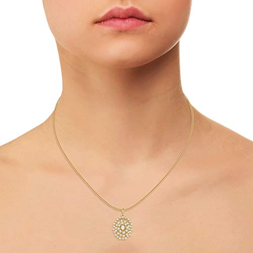 PC Jeweller 18k (750) Yellow Gold and Solitaire Pendant for Women