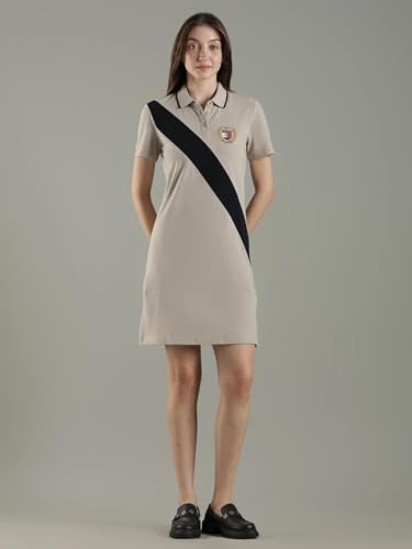Cotton Polo Collar T-Shirt Dress