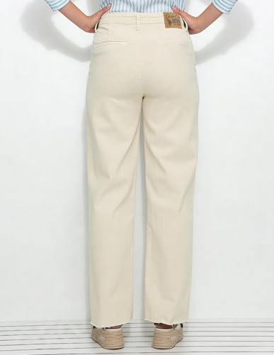 U.S. POLO ASSN. Mid Rise Straight Fit Jeans Ecru