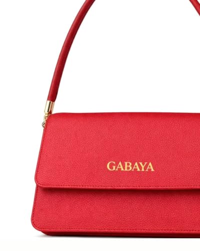 GABAYA Rovelle Vegan Leather Shoulder Bag for Women | Slim Baguette Handbag | Elegant Minimalist Purse for Party, Evening & Daily Use