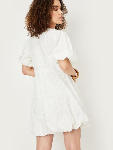 Max Women's Pure Cotton Modern Midi Dress (ST47004OFF White_Off
