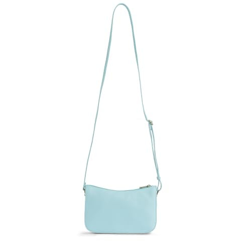 Caprese Carol Medium Sling Bag for Women with Adjustable Strap & Zipper Closure for Comfortable Wear | Versatile Handbag for Everyday Use, Travel, and Special Occasions (Powder Blue)